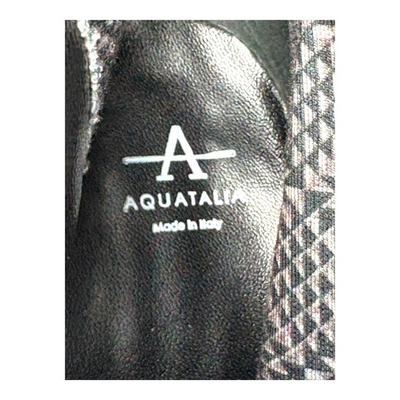 Aquatalia Isotta Black Suede Block Heel Moto Inspired Booties - Picture 3 of 11